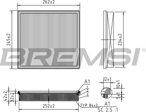 Bremsi FA1049 - Hava filtri furqanavto.az