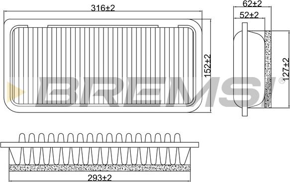 Bremsi FA1029 - Hava filtri furqanavto.az