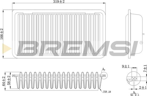 Bremsi FA1110 - Hava filtri furqanavto.az