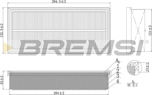 Bremsi FA1121 - Hava filtri furqanavto.az