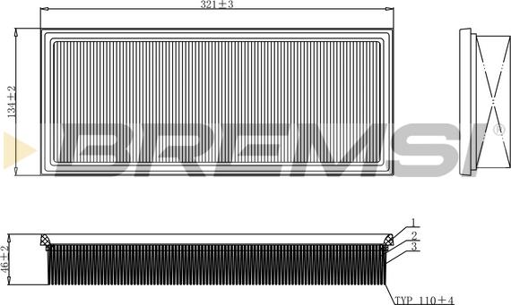 Bremsi FA1122 - Hava filtri furqanavto.az