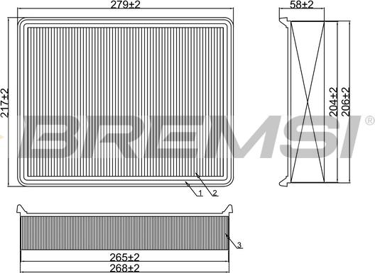 Bremsi FA1380 - Hava filtri furqanavto.az