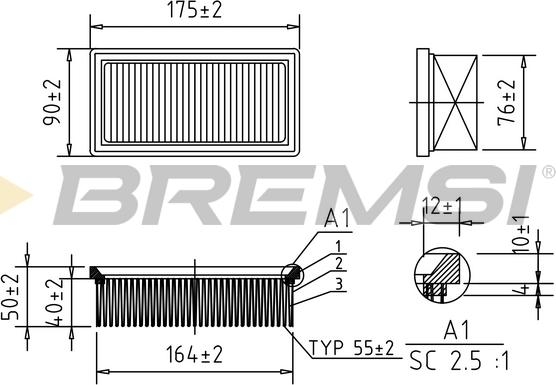 Bremsi FA1388 - Hava filtri furqanavto.az