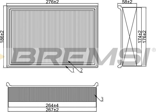 Bremsi FA1241 - Hava filtri furqanavto.az