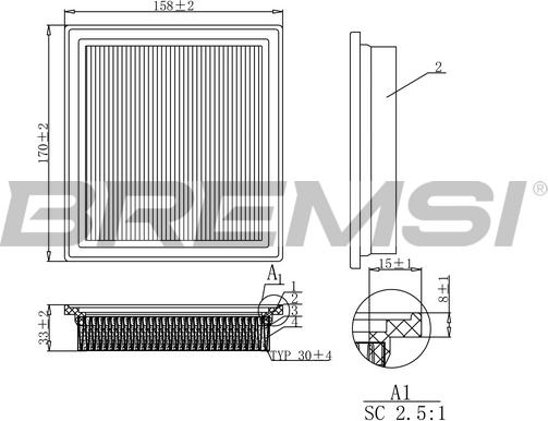 Bremsi FA1248 - Hava filtri furqanavto.az