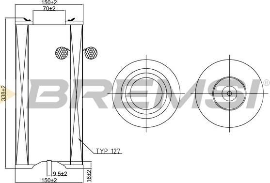 Bremsi FA1256 - Hava filtri furqanavto.az