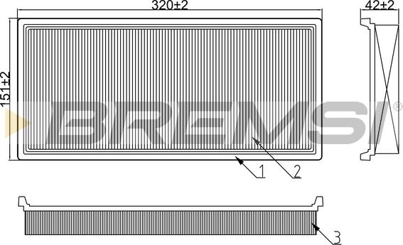 Bremsi FA1232 - Hava filtri furqanavto.az