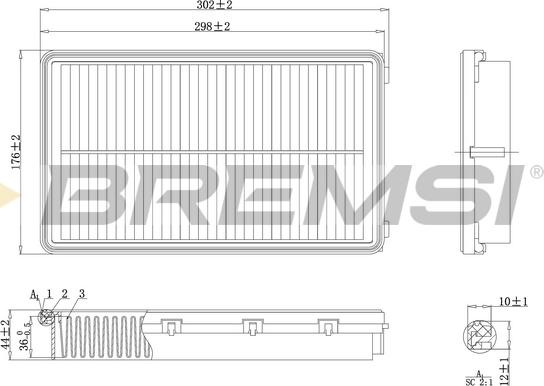 Bremsi FA1222 - Hava filtri furqanavto.az