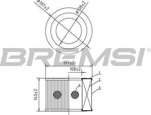 Bremsi FA2043 - Hava filtri furqanavto.az