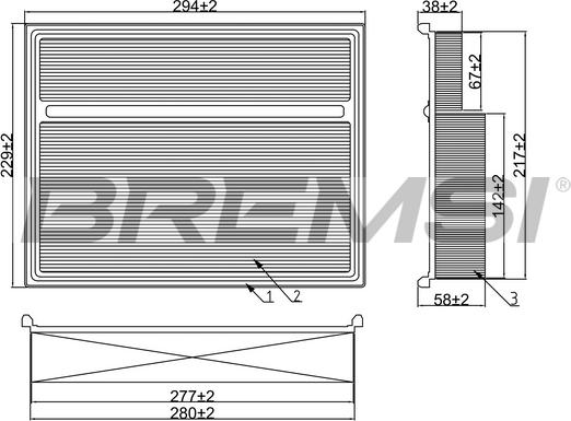 Bremsi FA2086 - Hava filtri furqanavto.az