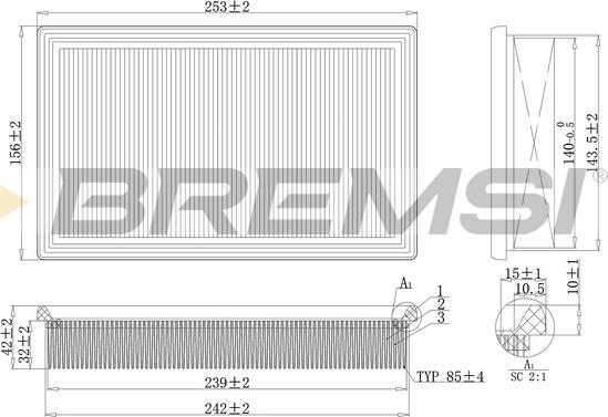 Bremsi FA2140 - Hava filtri furqanavto.az