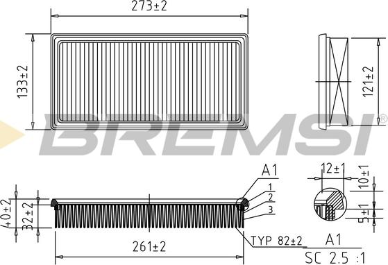 Bremsi FA2153 - Hava filtri furqanavto.az