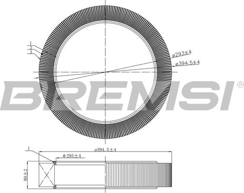 Bremsi FA2258 - Hava filtri furqanavto.az