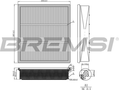 Bremsi FA2260 - Hava filtri furqanavto.az