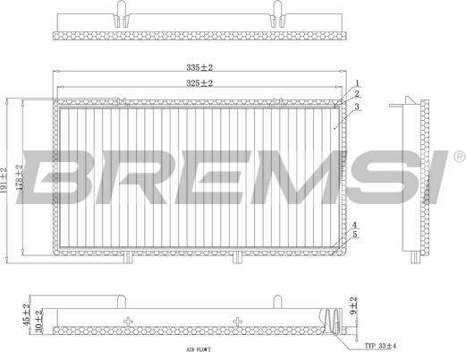 Bremsi FC0998 - Filtr, daxili hava furqanavto.az