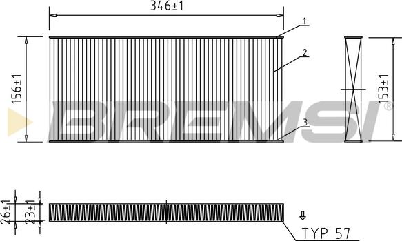 Bremsi FC0956 - Filtr, daxili hava furqanavto.az