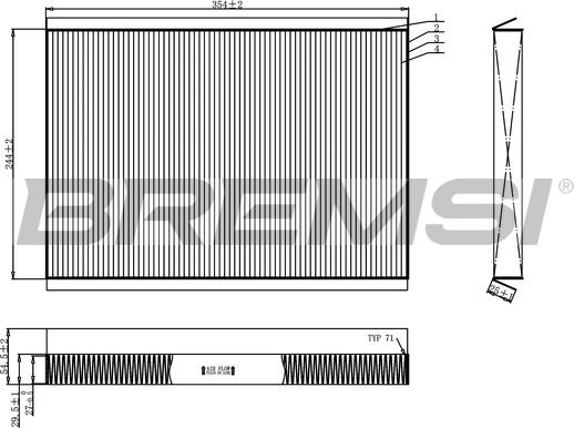 Bremsi FC0962 - Filtr, daxili hava furqanavto.az