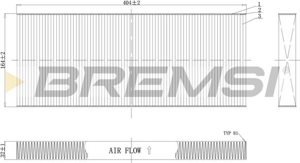 Bremsi FC0984 - Filtr, daxili hava furqanavto.az