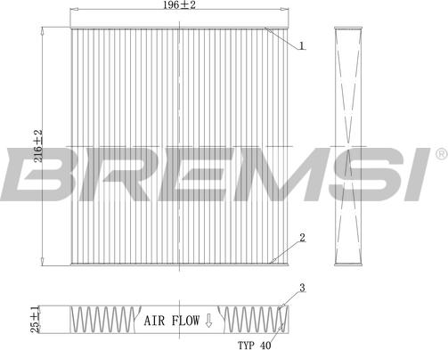 Bremsi FC0988 - Filtr, daxili hava furqanavto.az