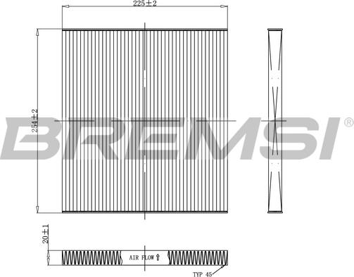 Bremsi FC0934 - Filtr, daxili hava furqanavto.az