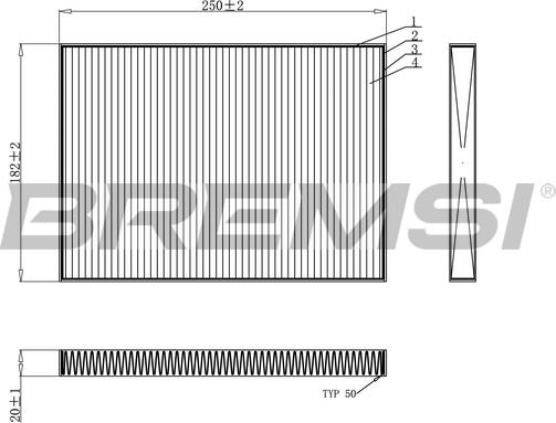 Bremsi FC0936 - Filtr, daxili hava furqanavto.az