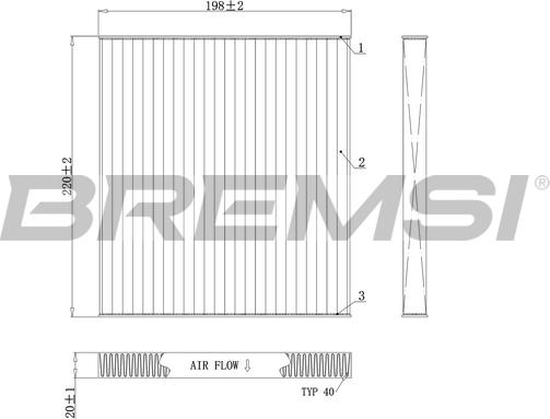 Bremsi FC0498 - Filtr, daxili hava furqanavto.az