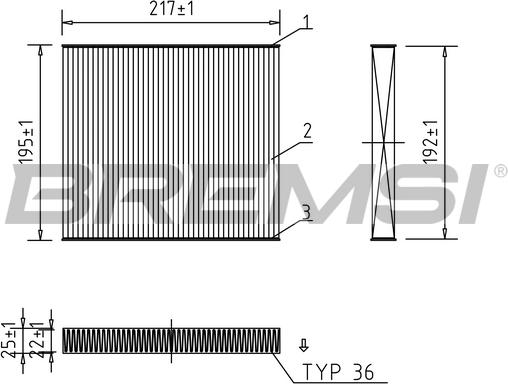 Bremsi FC0441 - Filtr, daxili hava furqanavto.az