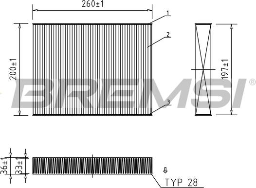 Bremsi FC0459A - Filtr, daxili hava furqanavto.az