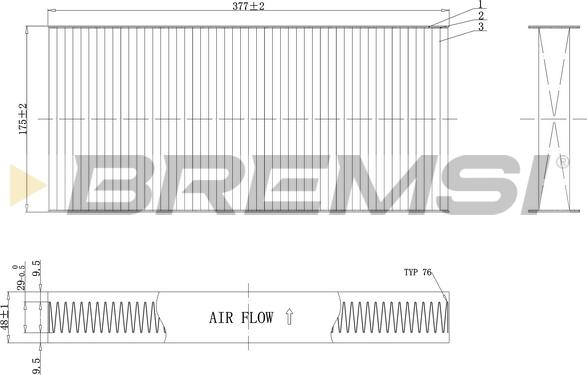 Bremsi FC0403 - Filtr, daxili hava furqanavto.az