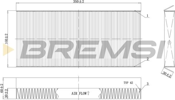 Bremsi FC0480C - Filtr, daxili hava furqanavto.az