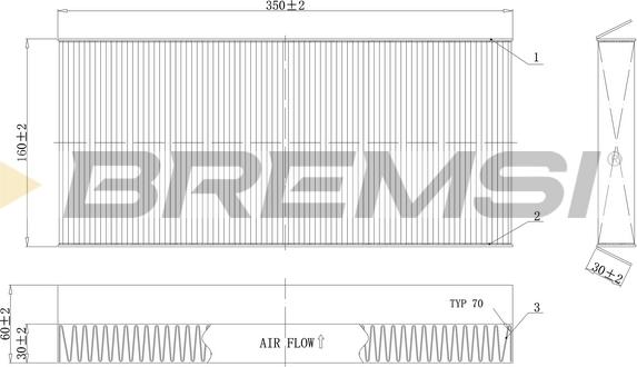 Bremsi FC0480 - Filtr, daxili hava furqanavto.az