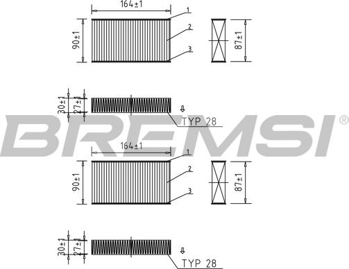 Bremsi FC0425 - Filtr, daxili hava furqanavto.az