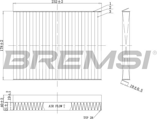 Bremsi FC0091C - Filtr, daxili hava furqanavto.az