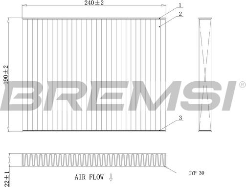 Bremsi FC0081A - Filtr, daxili hava furqanavto.az