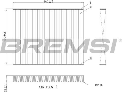 Bremsi FC0081 - Filtr, daxili hava furqanavto.az