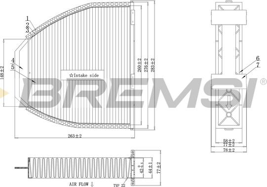 Bremsi FC0083A - Filtr, daxili hava furqanavto.az