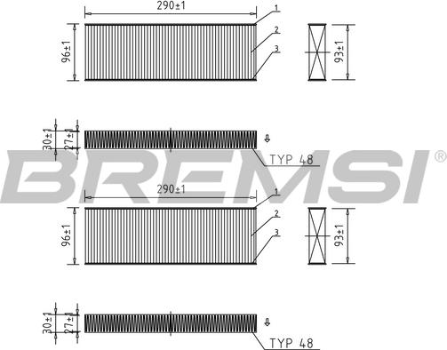 Bremsi FC0071 - Filtr, daxili hava furqanavto.az