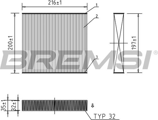 Bremsi FC0078 - Filtr, daxili hava furqanavto.az