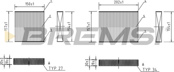 Bremsi FC0166 - Filtr, daxili hava furqanavto.az