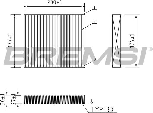 Bremsi FC0167 - Filtr, daxili hava furqanavto.az