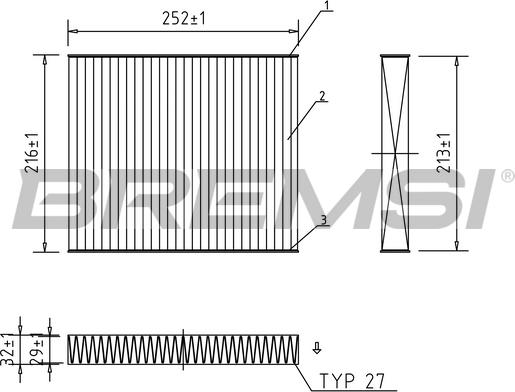 Bremsi FC0183A - Filtr, daxili hava furqanavto.az