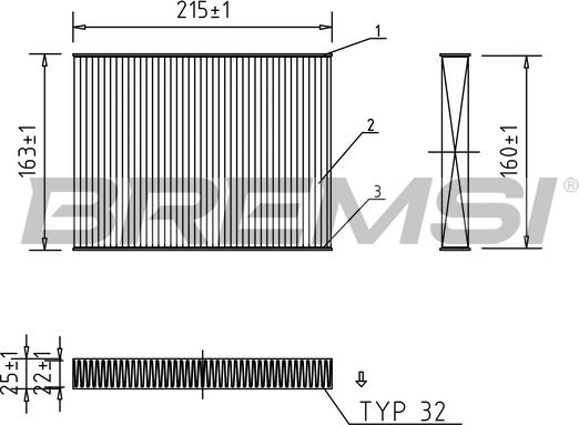 Bremsi FC0187 - Filtr, daxili hava furqanavto.az