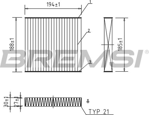 Bremsi FC0171A - Filtr, daxili hava furqanavto.az