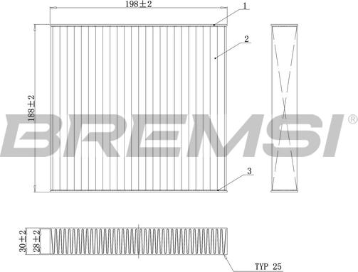 Bremsi FC0171C - Filtr, daxili hava furqanavto.az