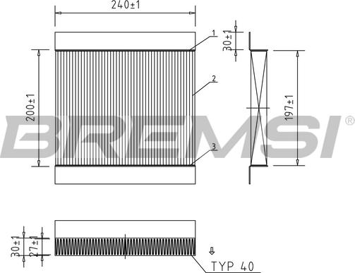 Bremsi FC0854 - Filtr, daxili hava furqanavto.az