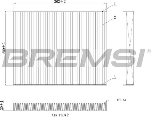 Bremsi FC0880 - Filtr, daxili hava furqanavto.az