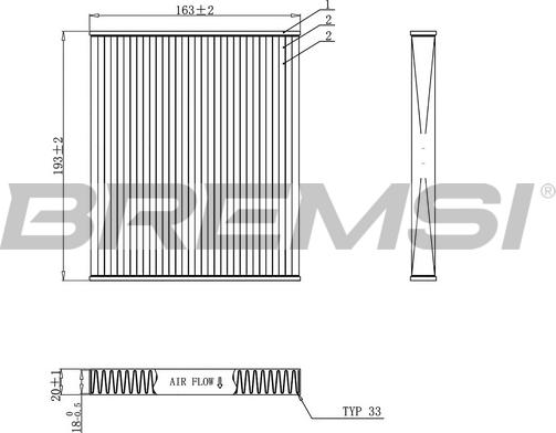 Bremsi FC0887 - Filtr, daxili hava furqanavto.az