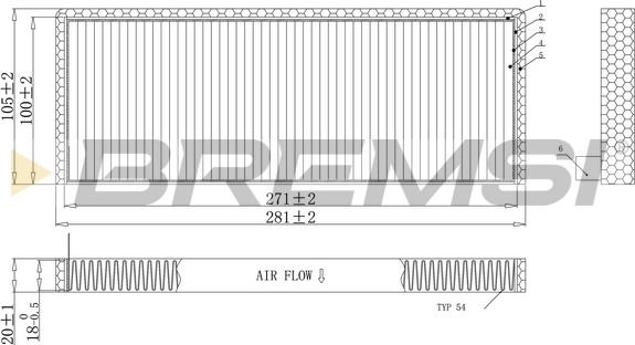 Bremsi FC1952 - Filtr, daxili hava furqanavto.az