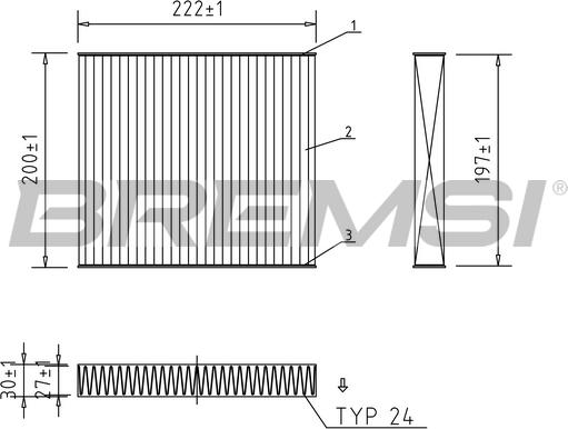 Bremsi FC1337C - Filtr, daxili hava furqanavto.az