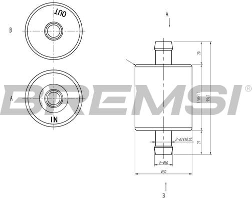 Bremsi FE0148 - Yanacaq filtri furqanavto.az